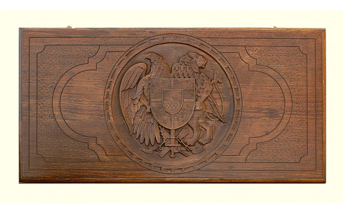 Нарды резные "Герб Армении 3", Ustyan Нарды резные "Герб Армении 3", Ustyan